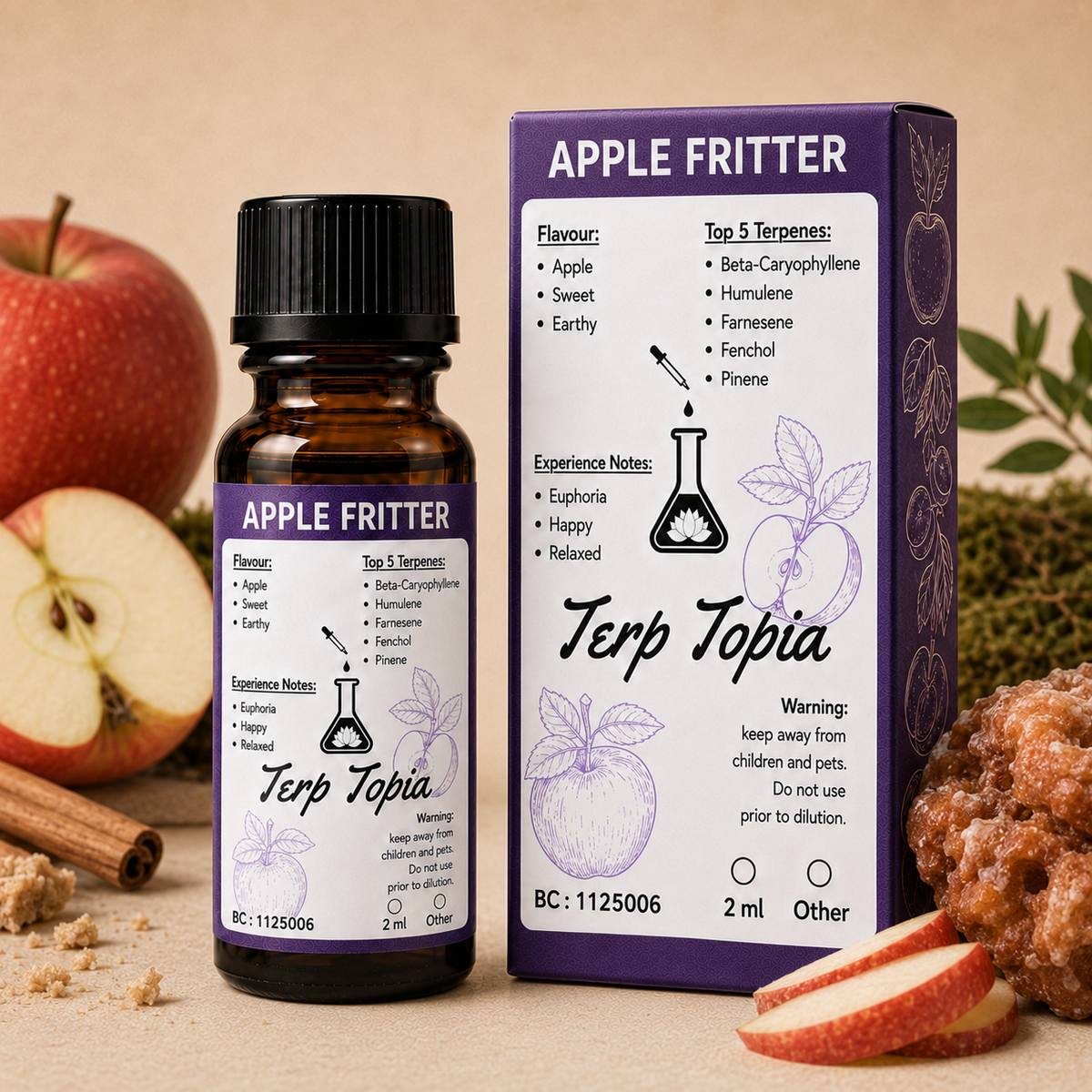 Apple fritter strain-specific Terpenes