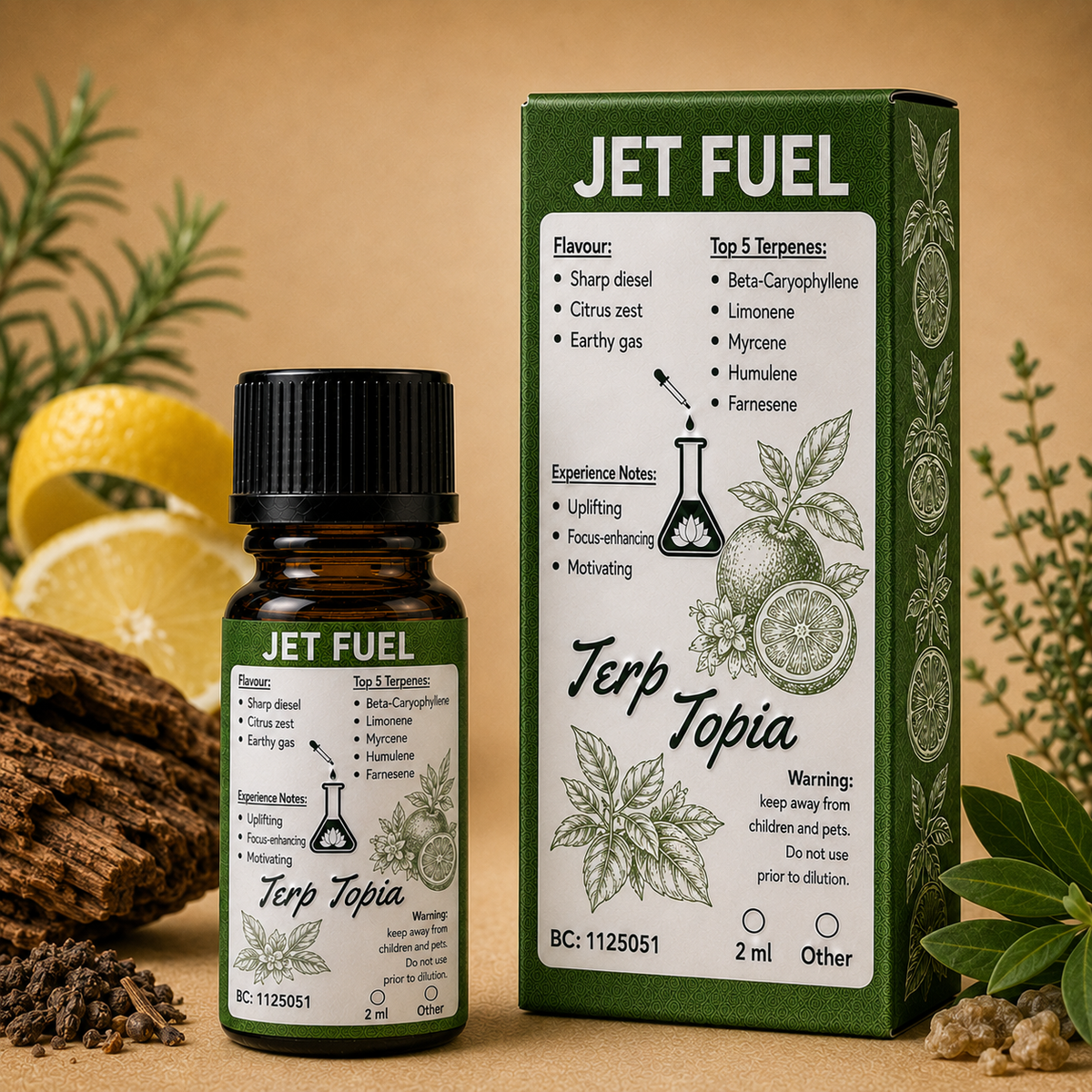 Jet fuel terpene