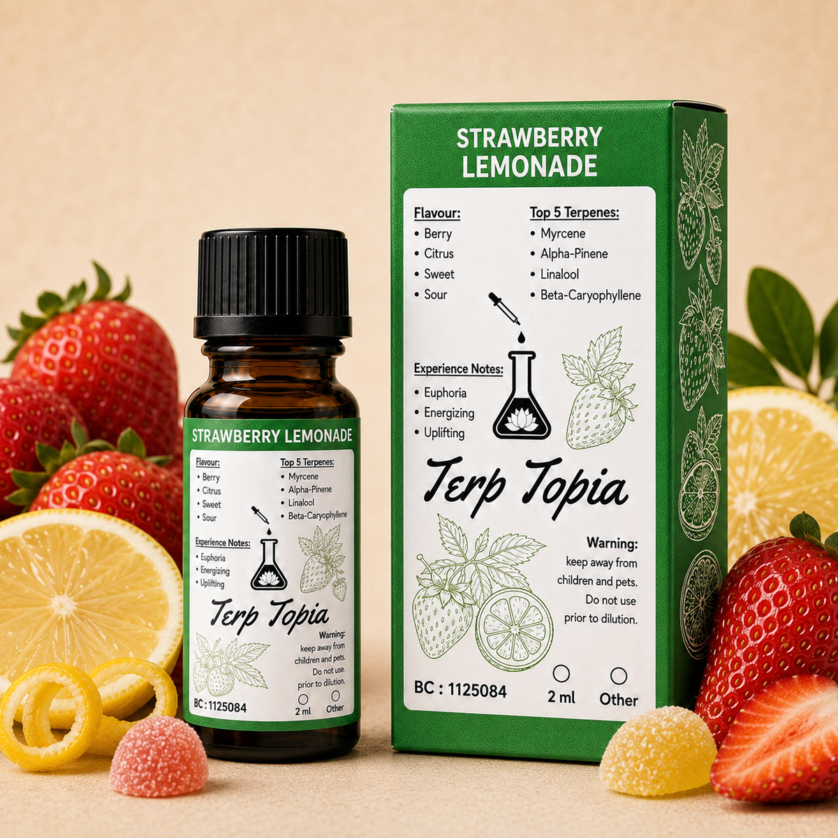 Strawberry Lemonade strain-specific terpenes