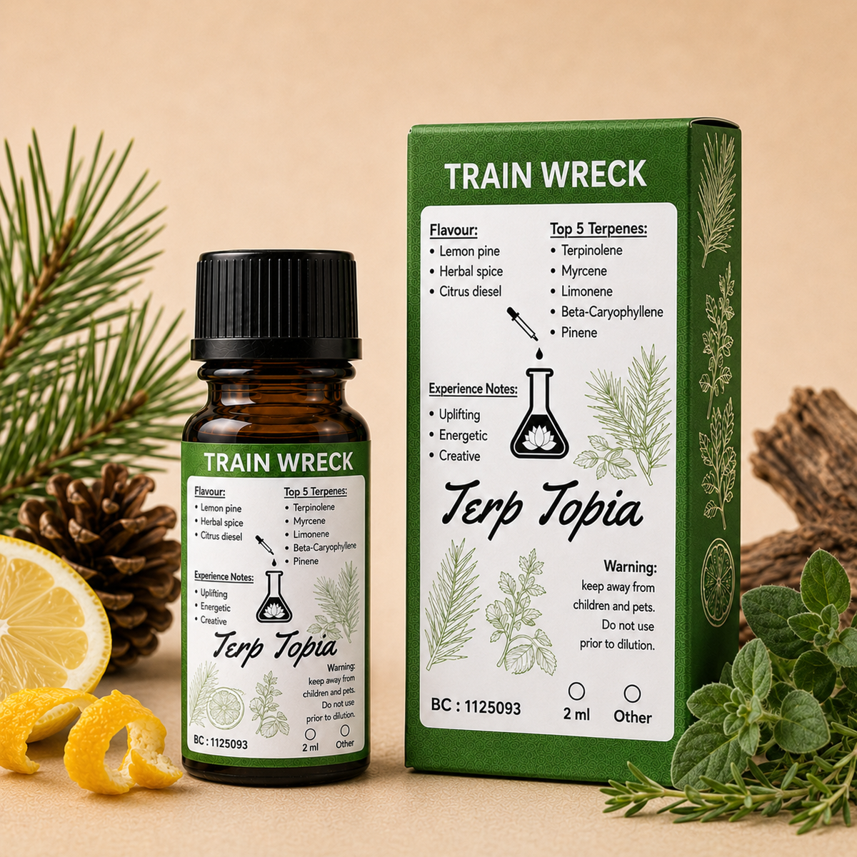 Train Wreck Strain-specific terpenes